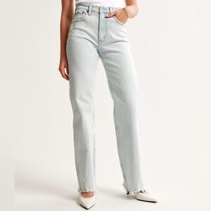 Abercrombie & Fitch Women's High Rise Light Blue Jeans